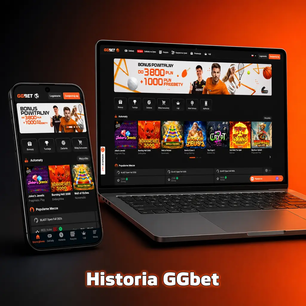 Historia marki GGbet od 2016 roku – zakłady esportowe, sport i kasyno online na licencji Curaçao eGaming